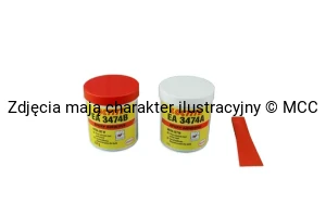 LOCTITE EA 3474 500gr, Dwuskładnikowy klej epoksydowy z wypełniaczem metalowym, który osadza warstwę smarną, która zmniejsza zużycie ślizgowe części ruchomych.