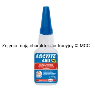 LOCTITE 460 20gr, Błyskawiczny klej o słabym zapachu, niskim wykwicie oraz niskiej lepkości. Można użyć przy elektronice